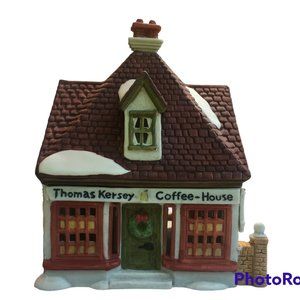 DEPT 56 THOMAS KERSEY COFFEE HOUSE DICKENS LANE 1986 (cord not included)